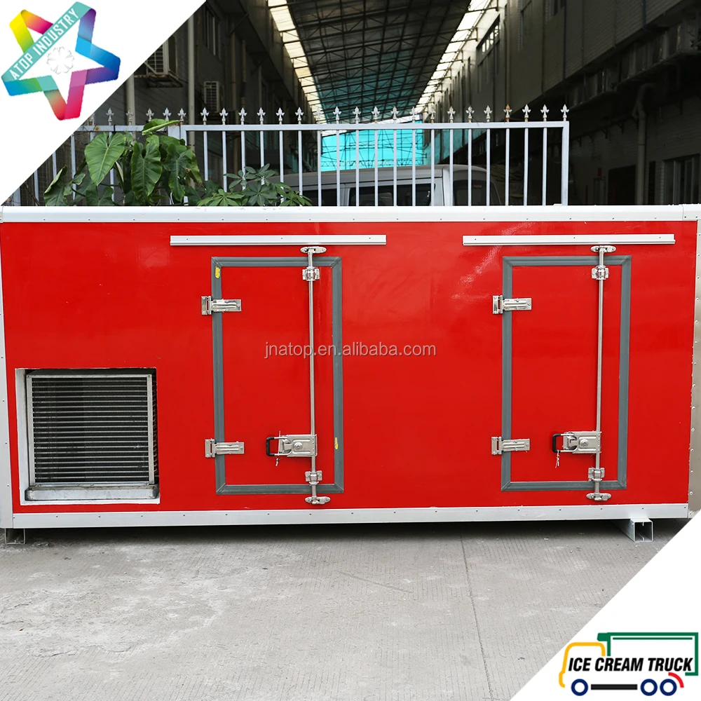 ColdKing 3.4m long -40C ice cream truck body with Kooltube eutectic refrigeration unit for KIA K3000S light duty ice cream truck