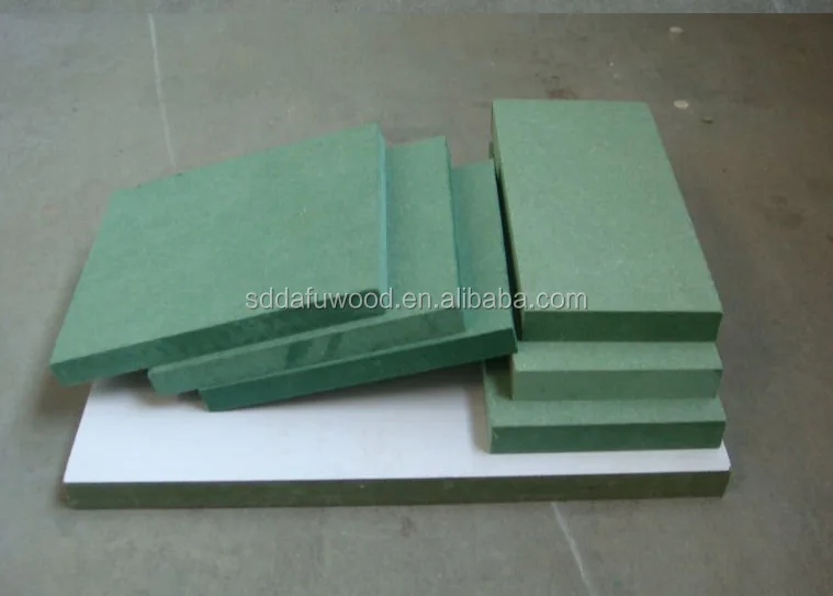 18.0mm melamine waterproof green MDF board