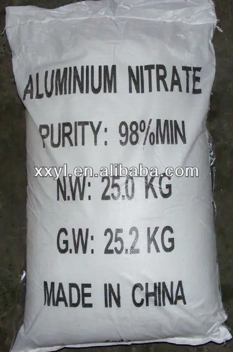 98% aluminium nitrate nonahydrate manufacture for best price
