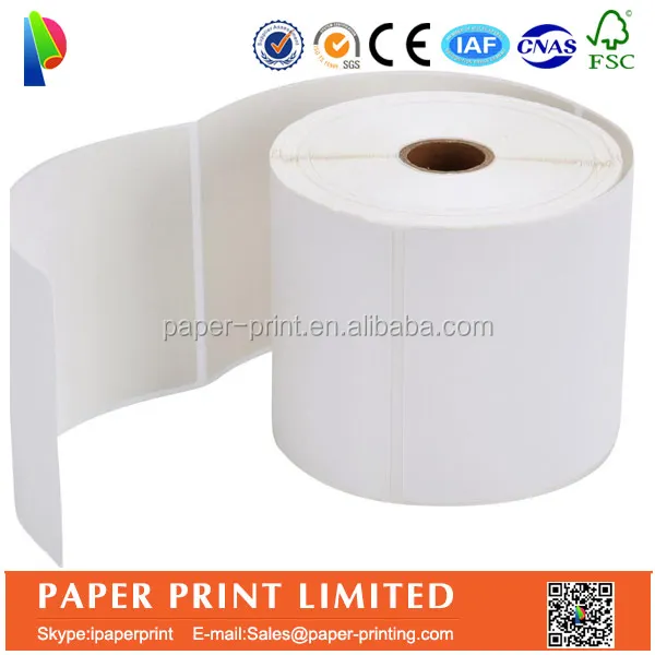 Free Sample Dymo 4xl Compatible Self Adhesive Chromo Address Mailing Thermal Paper Shipping Stickers Rolls Blank 4x6 Labels