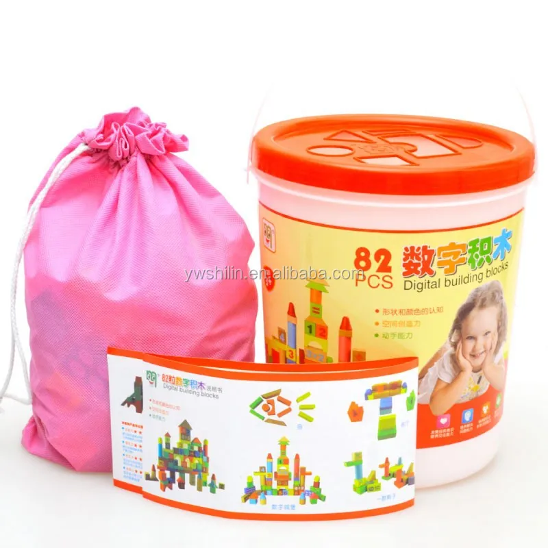 82 PCS wooden Digital arithmetic blocks