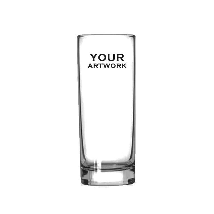 
345ML 285ml Clear Straight Round Glass Cup Drinking Glass 