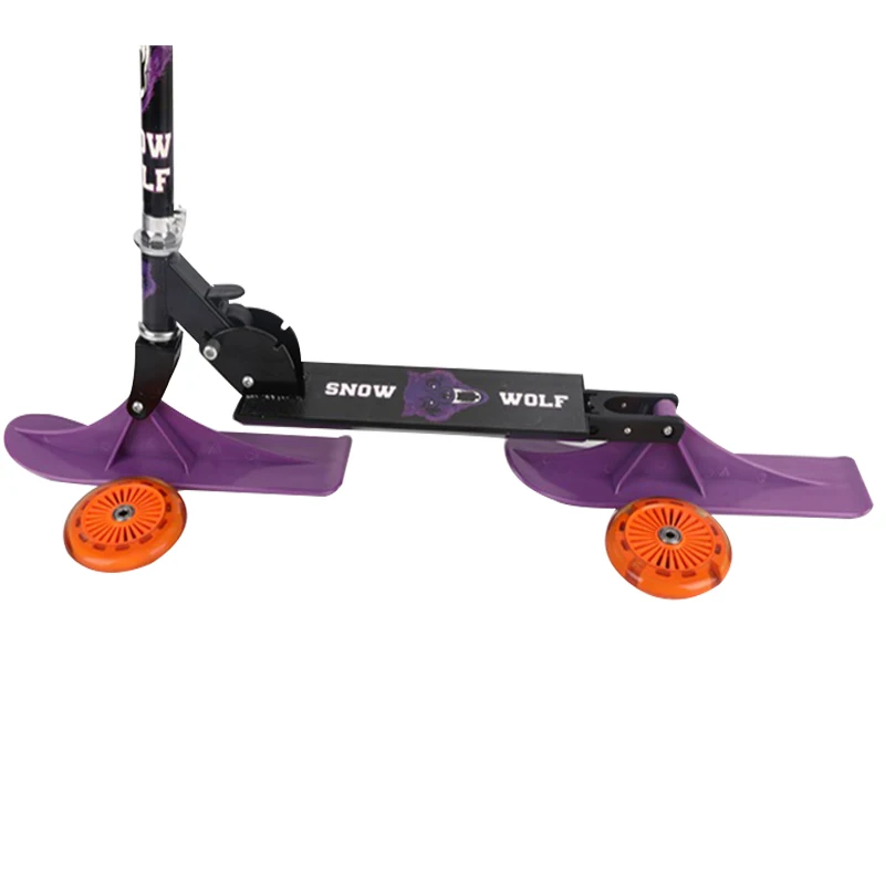 2022  2 in1 Portable outdoor children manufacturer sales snow scooter kit