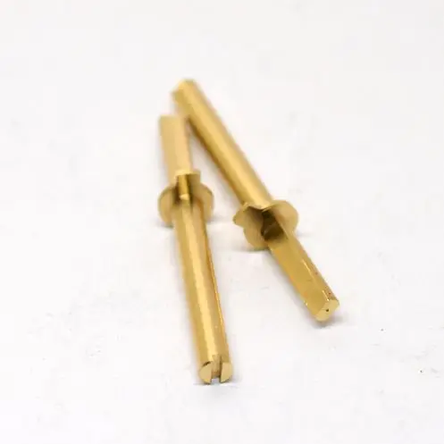 Чертеж поворотные детали на заказ позолоченный медный испытательный штифт