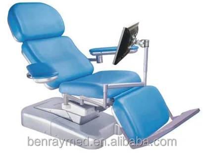 BR-DC02 Лидер продаж легко двигаться медицинская мебель складной сопровождают стул Электрический забор крови стул б/у