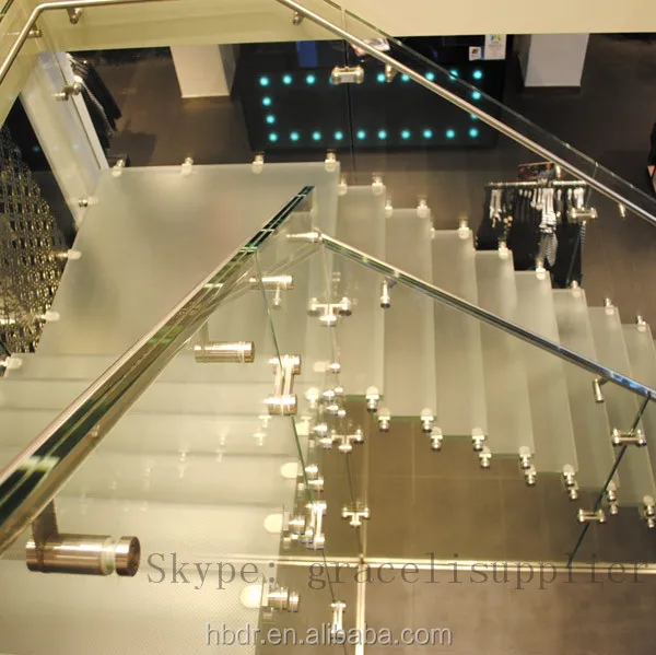 interesting architectural feature Laminated glass for Glass staircase / floating stairs