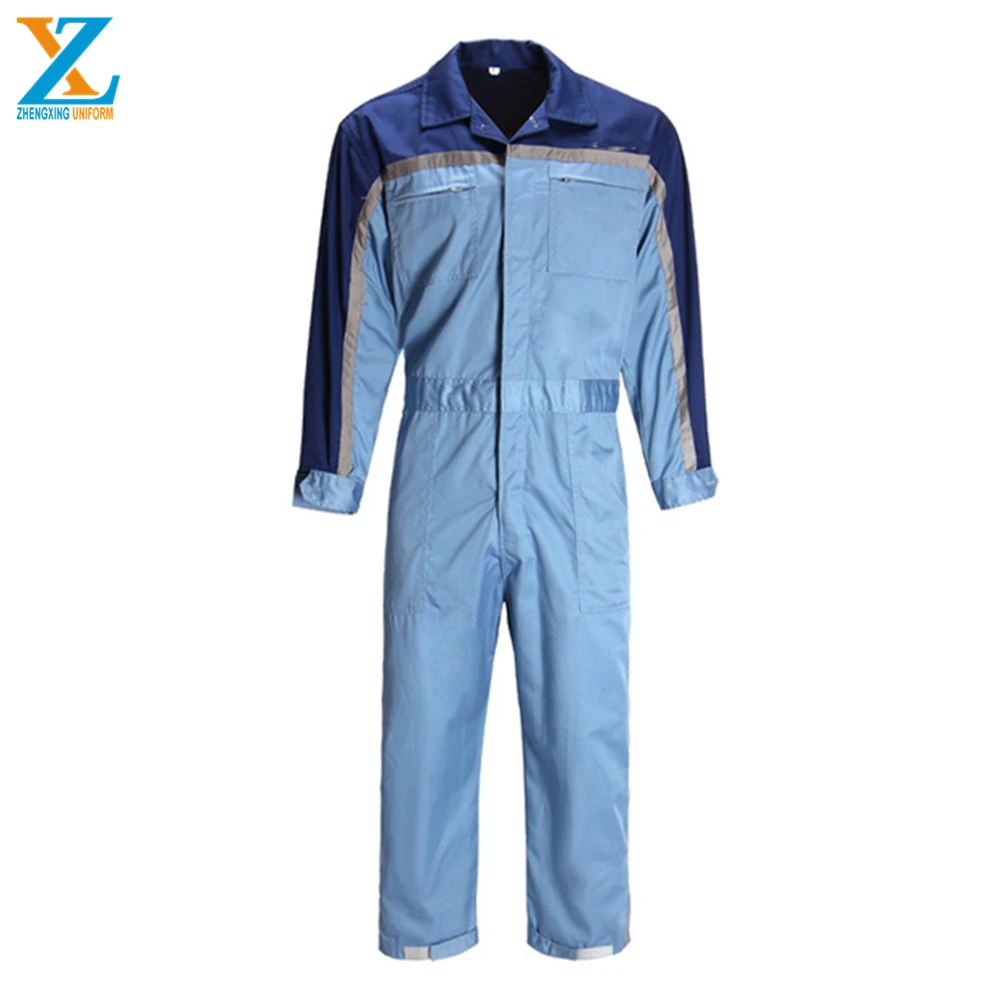 
OEM Wholesale Functional Fireproof Workwear Construction Overalls Navy Coverall Uniform Work Clothes 