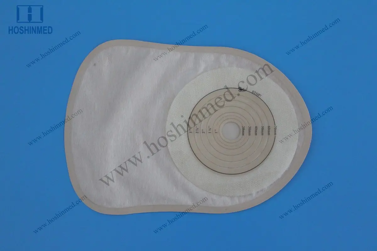 With inner active carbon filter one piece colostomy bag ostomy bag