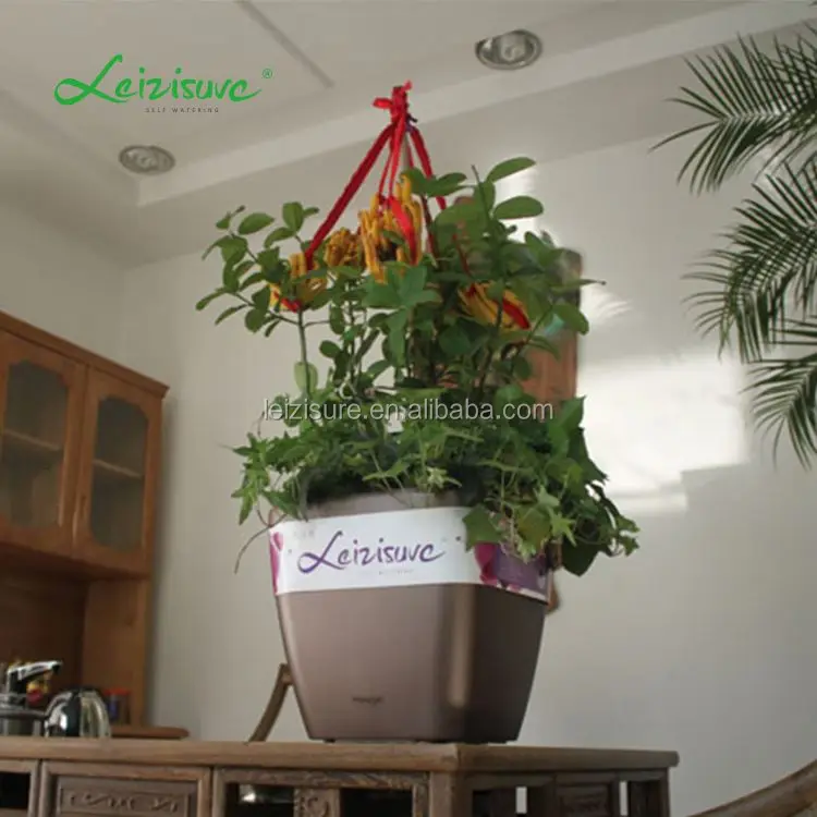 cheap glazed flower square plant pot plastic pot