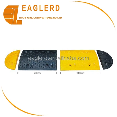 1000*380*50mm road safety rubber speed hump
