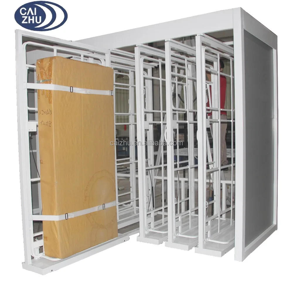 Mechanically Controlled Extreme Ease to Lower and Lift Mattress Storage and Display Rack Stand
