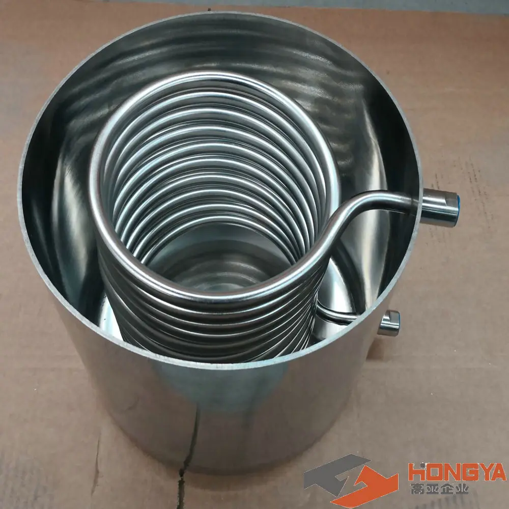 SS304 Stainless Steel Injection Condensing Coil with NPT port For Extractor and Closed Loop System