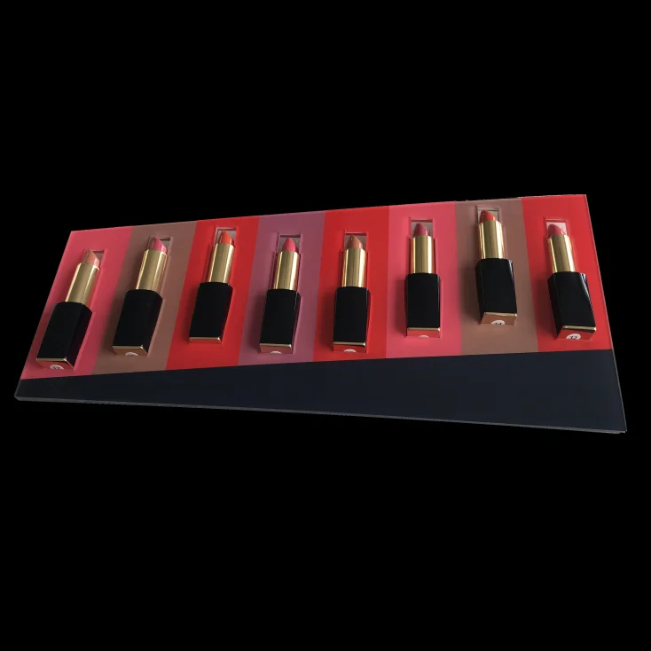 Acrylic Display Lipstick Organizer Cosmetics Displays Decorative For Cosmetic Shop