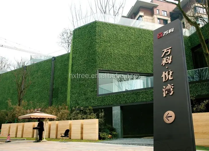 for Hotel Outdoor/indoor artificial climbing wall Decoration plant grass wall artificial green wall for sale