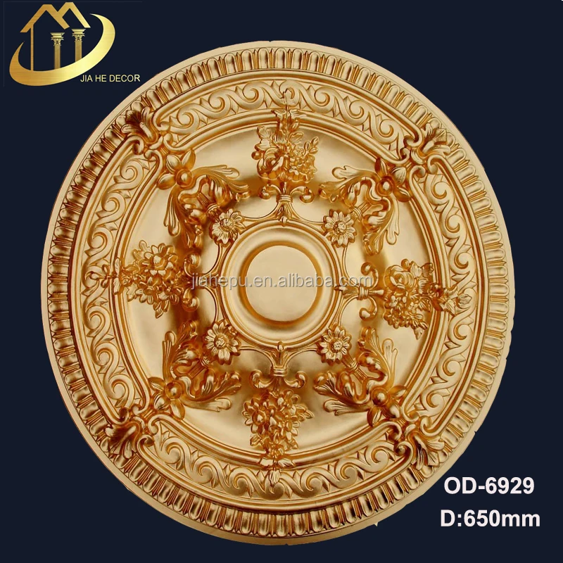 
European Antique style Exquisite carved PU ceiling medallions 