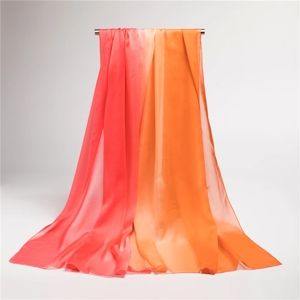 Custom Women Chiffon Multicolor Shawl Scarf