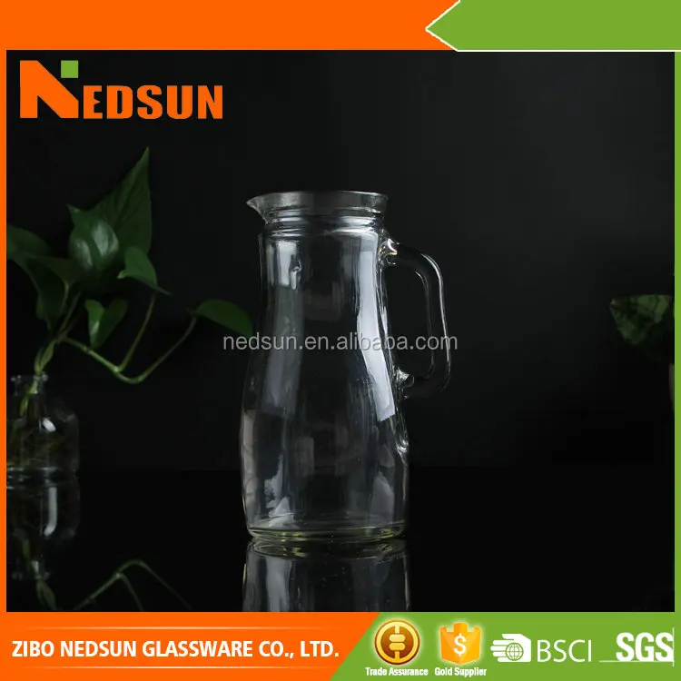 Оптовая продажа продуктов Круглый Подряд 2017 Высокое качество pyrex стекло кувшин alibaba точка ком