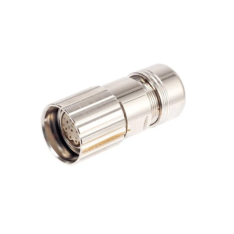 M23 connector female 6 8 12 17 19 pin cores power connector 6FX8002 series