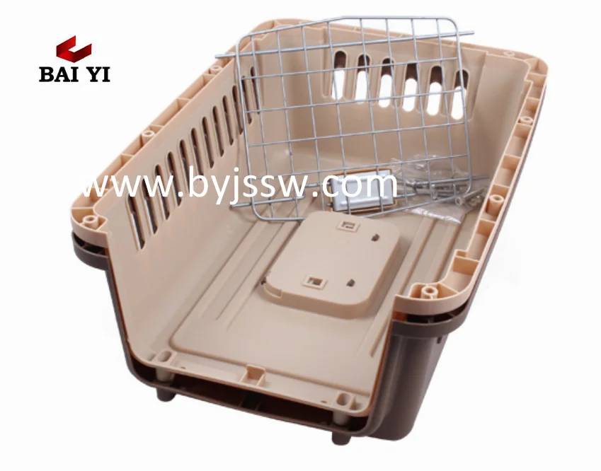 Trade Assurance Pet Product Plastic Dog Flight Cage For Transport