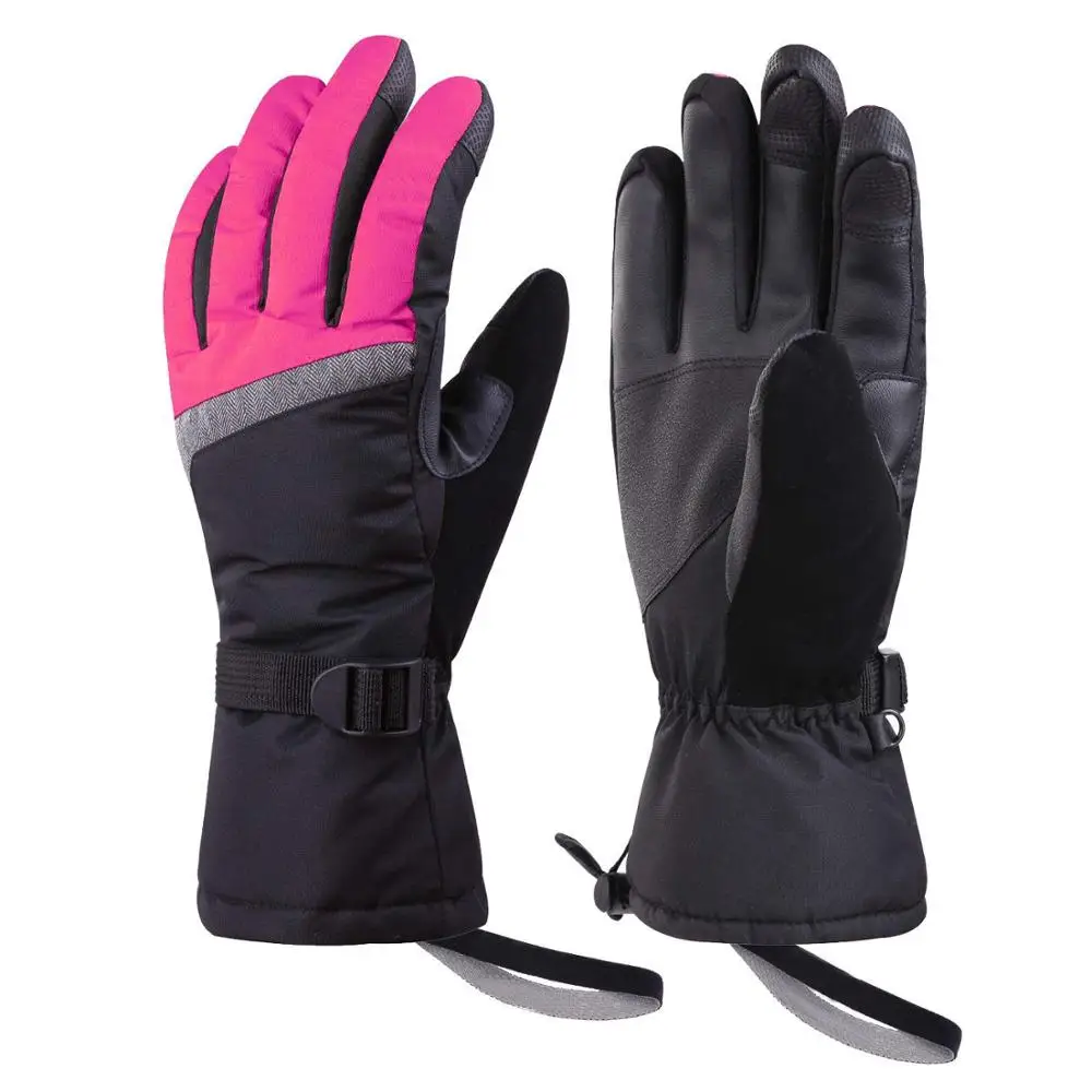 Ski Gloves Winter Waterproof Snowboard Snow Thinsulate Warm Touchscreen Cold Weather Women SKI Gloves