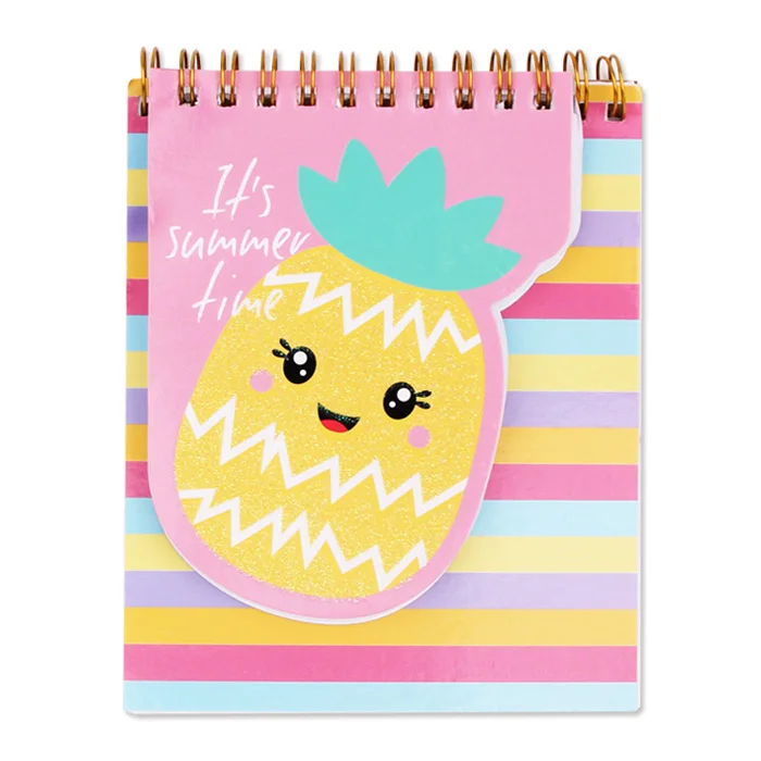 Licheng LK212 Cute Pineapple Notepad, Custom Small Spiral Notepad