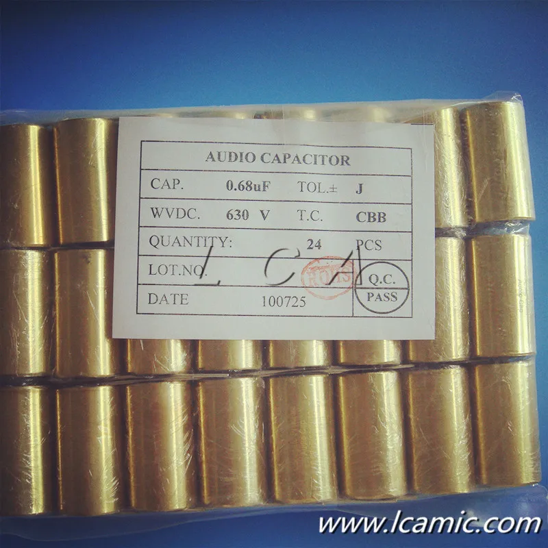 0.047uF--100uF Obbligato premium gold capacitor