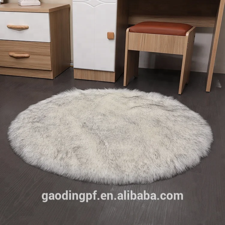 2ft x 3ft 3ft x 5ft 4ft x 6ft faux sheepskin rug Round carpet bay window cushion green and tasteless plush blanket