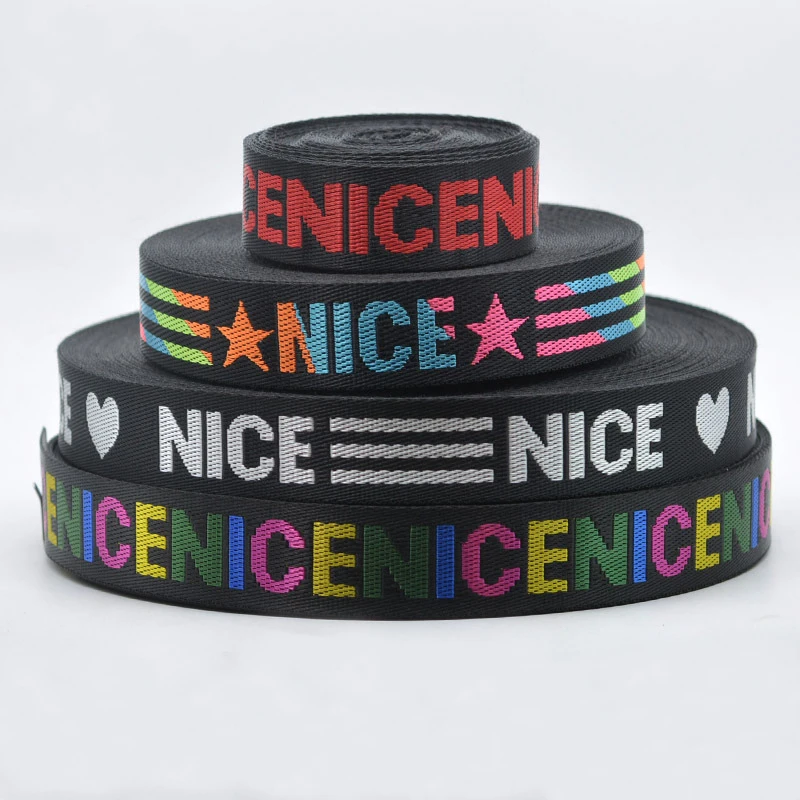 Colorful national jacquard webbing for garment decoration custom design jacquard webbing belt for bag strap