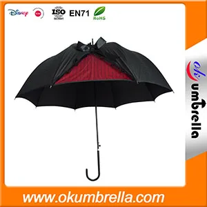 Женский зонт трость с бантом автоматическое открытие от производителя