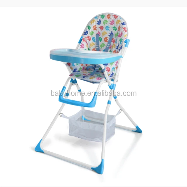 
Baby dining chair with big basket/Factory wholesale baby high chairs with pvc pad 