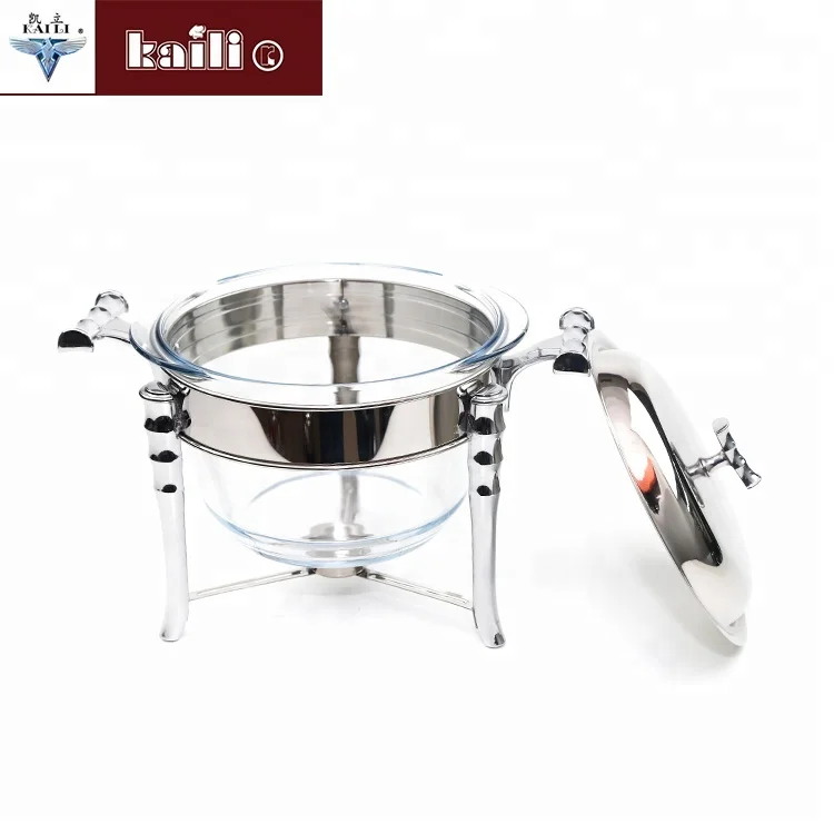 Wholesale China Merchandise 3.8L Big Capacity Glass Pan Restaurant Food Warmer
