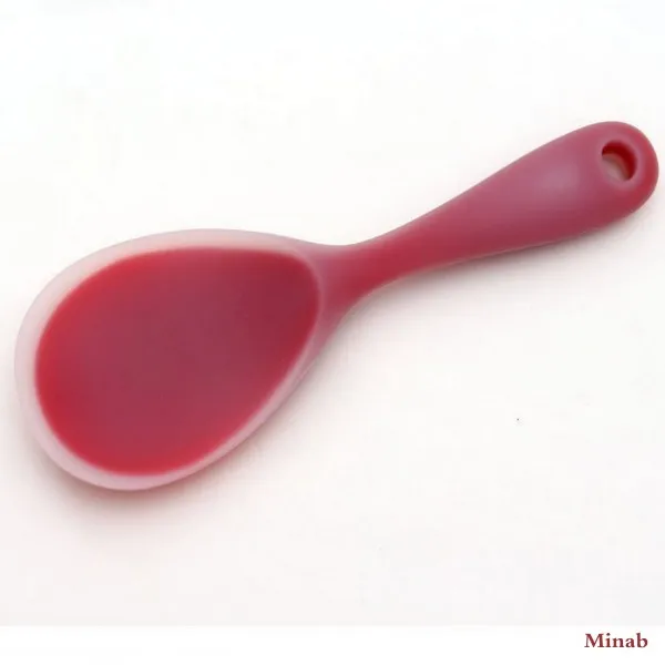 
kitchen utensils No sticky table ladle silicone rice scoop meal spoon 