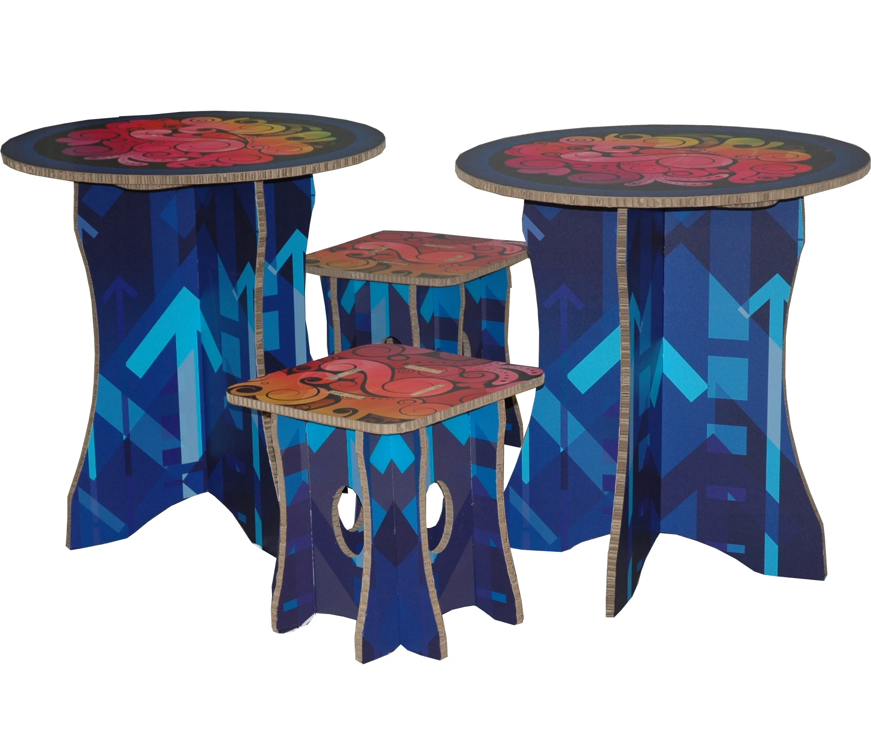 paperboard printing customized paper furniture baby furniture