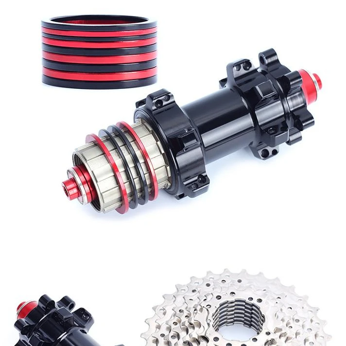 Bicycle Hub Spacers MTB Bottom Bracket Washer Cassette Flywheel Gasket Aluminium Alloy Bike Washer 1/1.5/2/2.5/3mm