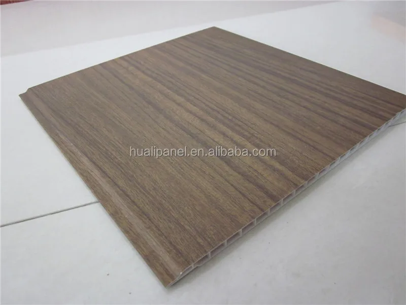 
india best seller plastic wall panelling 7mm*25cm,2.6kg V groove wood laminated 
