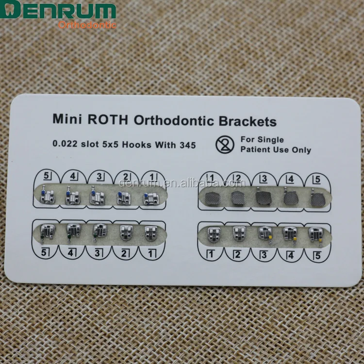 
Denrum dental orthodontic material brackets with sand blasted 