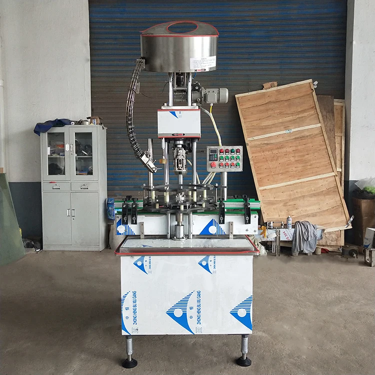High Speed Rotary Glass Bottle ROPP Aluminium Cover Auto Capping Machine