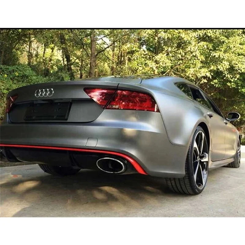 Matt Chrome Grey Satin Finish Car Vehicle Wrapping Vinyl Sheet Sign Sticker Graphic