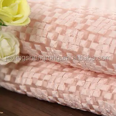 Embroidered organza fabric for wedding dress