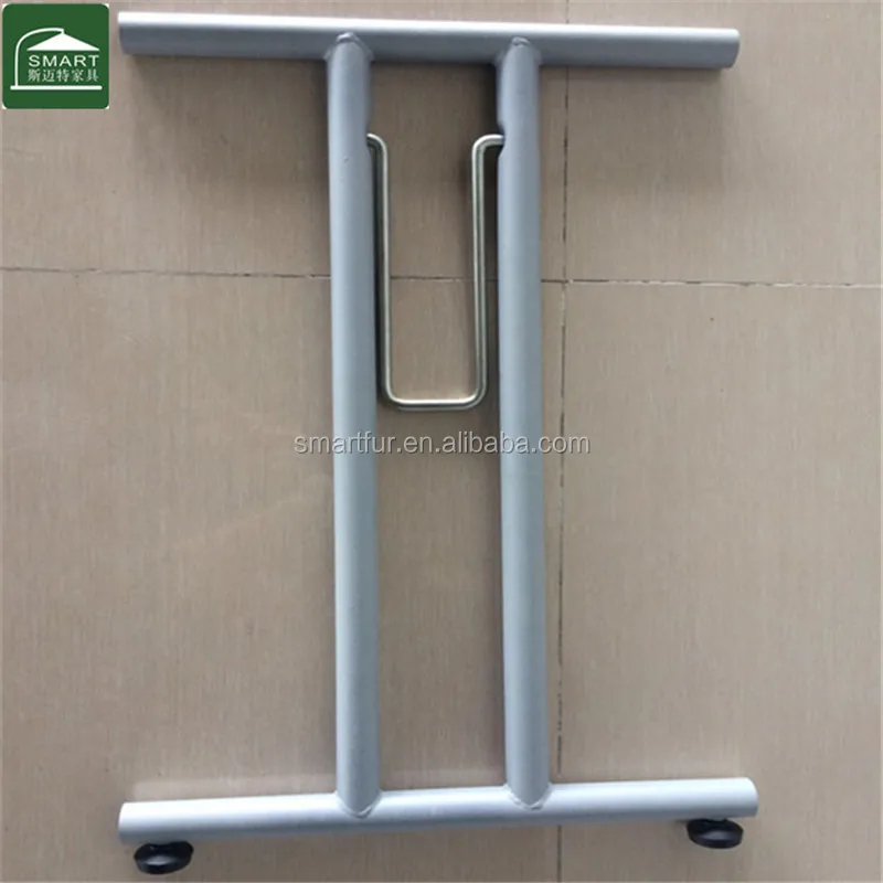 Folding Tables Banquet Out Portable Adjustable Dinner Table Desk Single Layer Metal Frame Folding Table Leg 4 leg stand desk