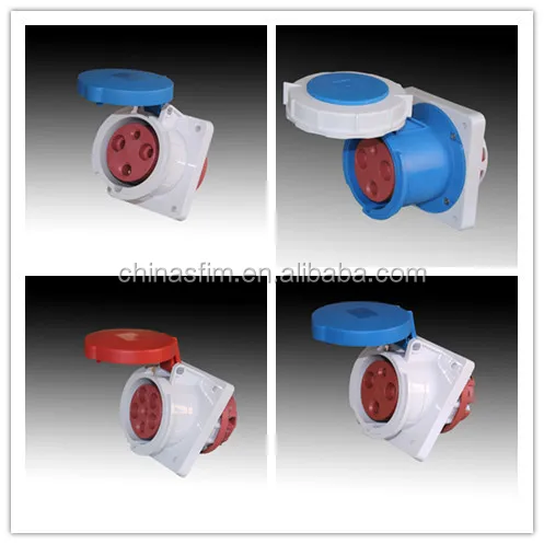 TIBOX IP67 IP44 Surface Mounted IEC Industrial Waterproof socket