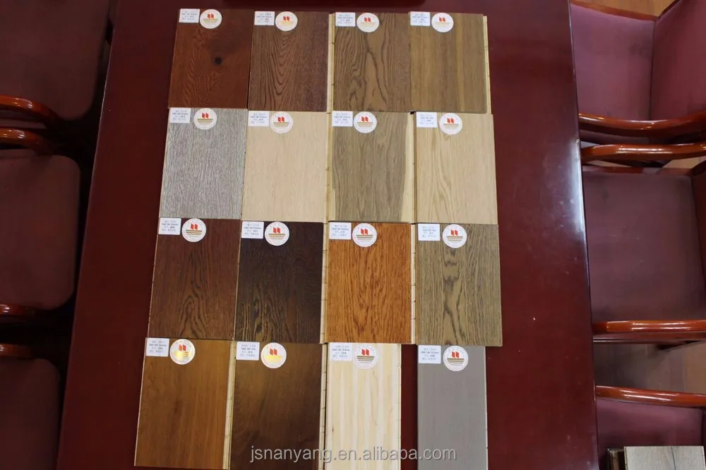 Style selections 3 layer wide plank top quality oak engineered flooring