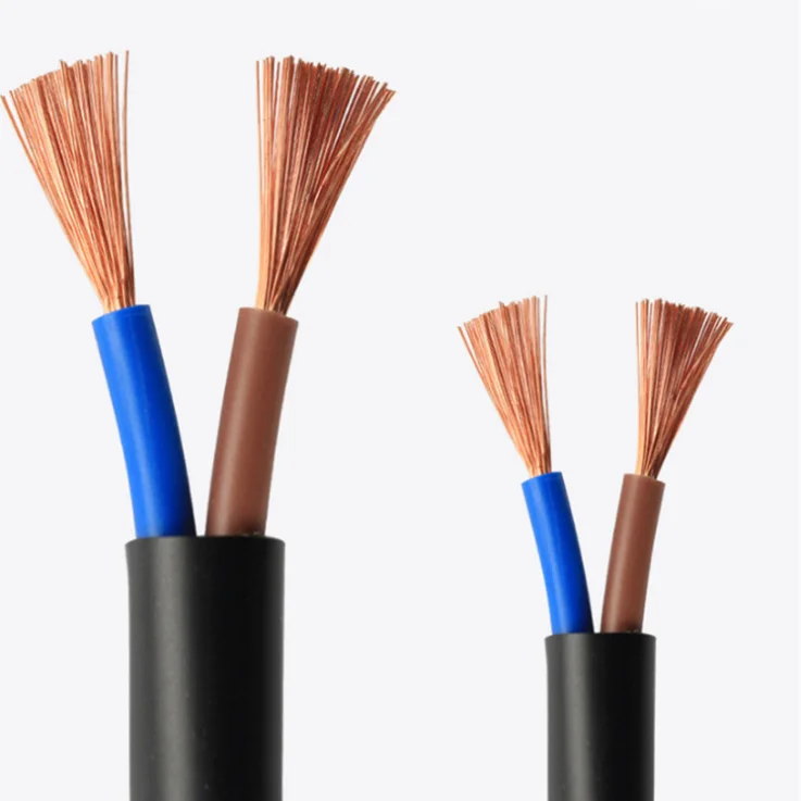 twin electrical cables with earth wire/flat electrical wires