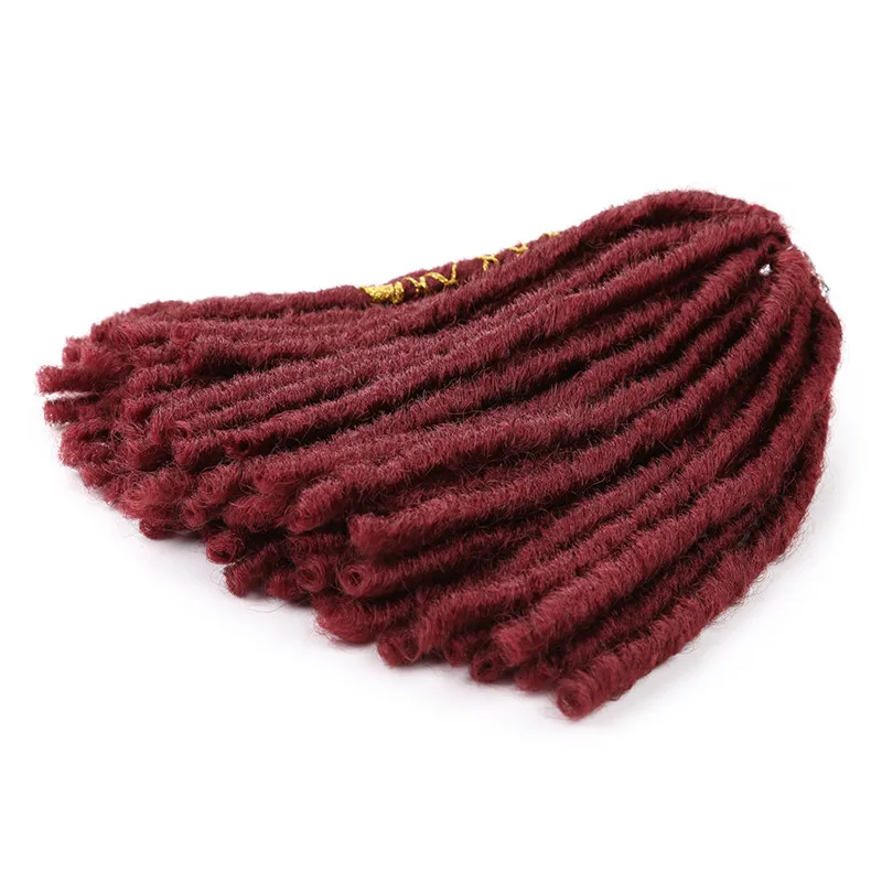 12 Inch Goddess Faux Locs Dreadlocks Hair Extension Dreadlocks Crochet Braids Hair Synthetic 20stands/Pack Braiding Hair