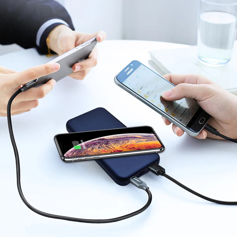 GEBRA unique design 3 in 1  mobile phone slim qi wireless fast charger 20000mah 10000mah wireless powerbank with custom logo