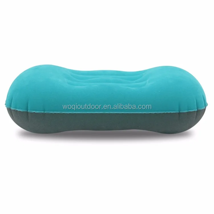 
Woqi Outdoor waterproof camping beach neck pillow folding air inflatable pillow, inflatable back travel cushion 