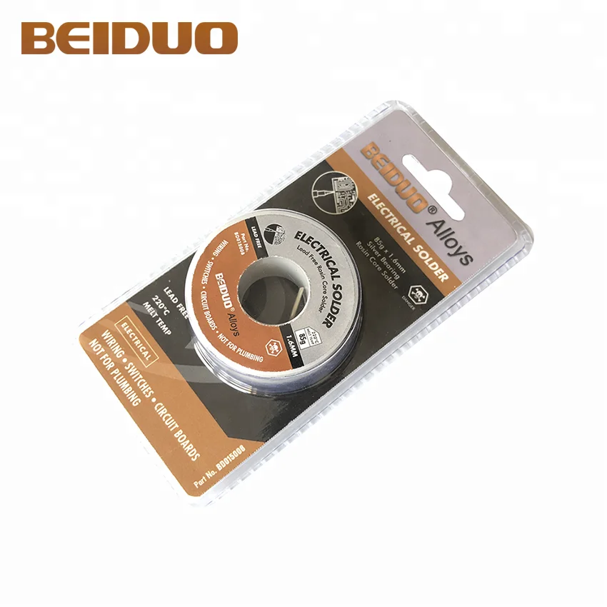 Electrical solder wire silver bearing rosin core solder repairs tin soldering wire