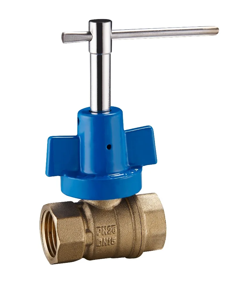 High quality brass ball valve in lock with key