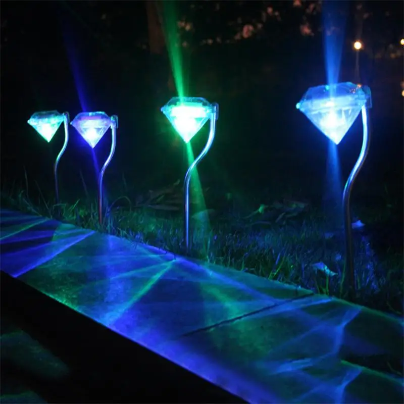 2018 new solar power light diamonds shaped solar lamp garten type for garden outdoor use solar diamonds light