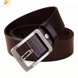 Top Quality Custom Pin Buckle Business Men Genuine Leather Belt